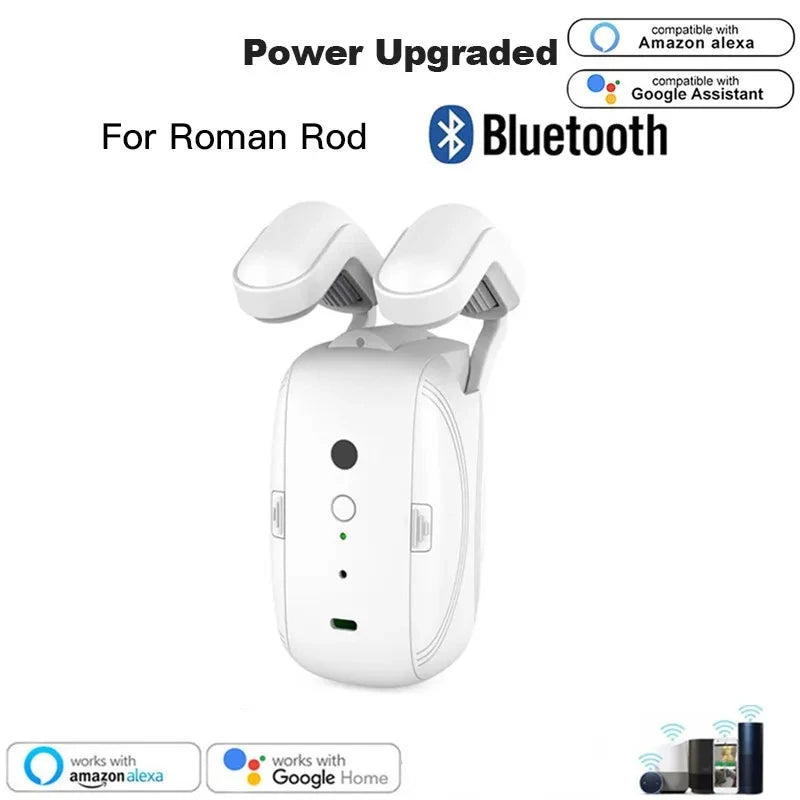WIFI/BL Smart Curtain Robot Motor Smart Curtain Opener Roman Rod Rail Automatic Curtain Electric Curtain Robot Remote Control