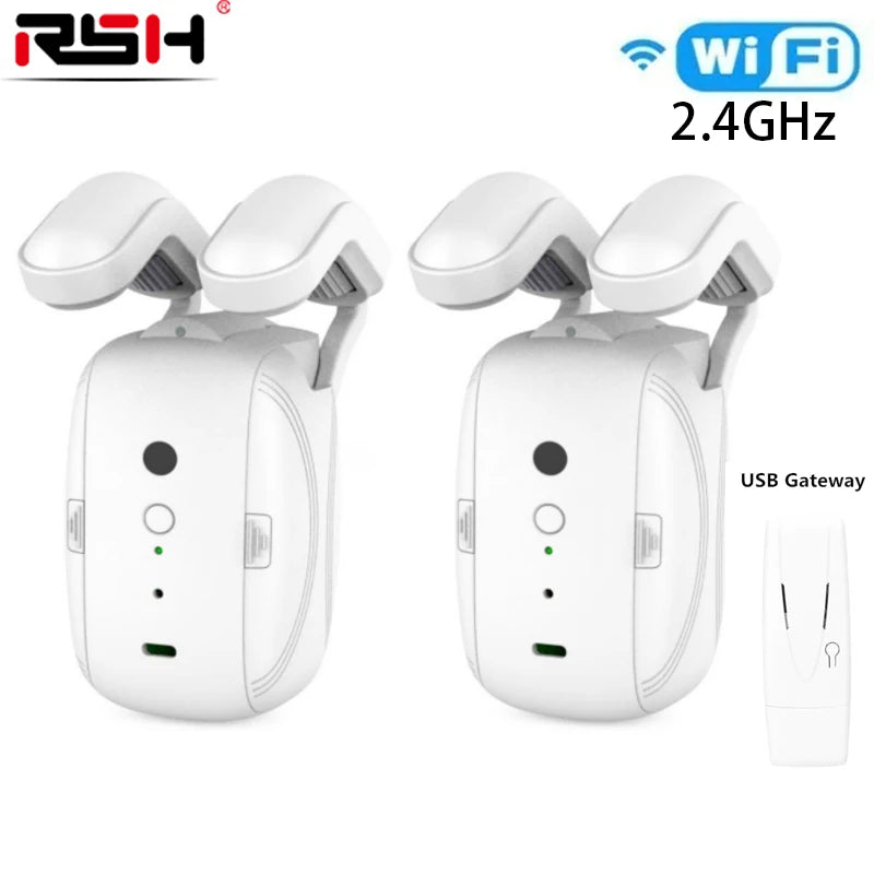 WIFI/BL Smart Curtain Robot Motor Smart Curtain Opener Roman Rod Rail Automatic Curtain Electric Curtain Robot Remote Control