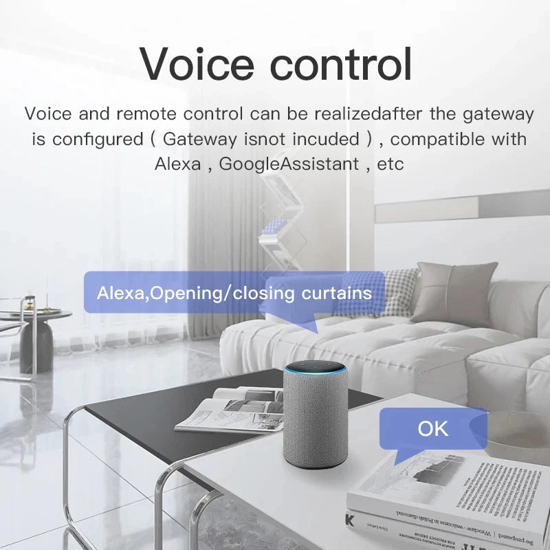 WIFI/BL Smart Curtain Robot Motor Smart Curtain Opener Roman Rod Rail Automatic Curtain Electric Curtain Robot Remote Control