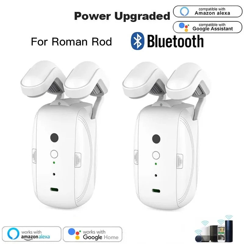 WIFI/BL Smart Curtain Robot Motor Smart Curtain Opener Roman Rod Rail Automatic Curtain Electric Curtain Robot Remote Control